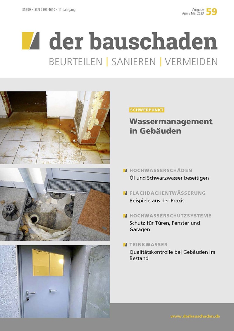Ausgabe April/Mai 2023 Wassermanagement in Gebäuden
